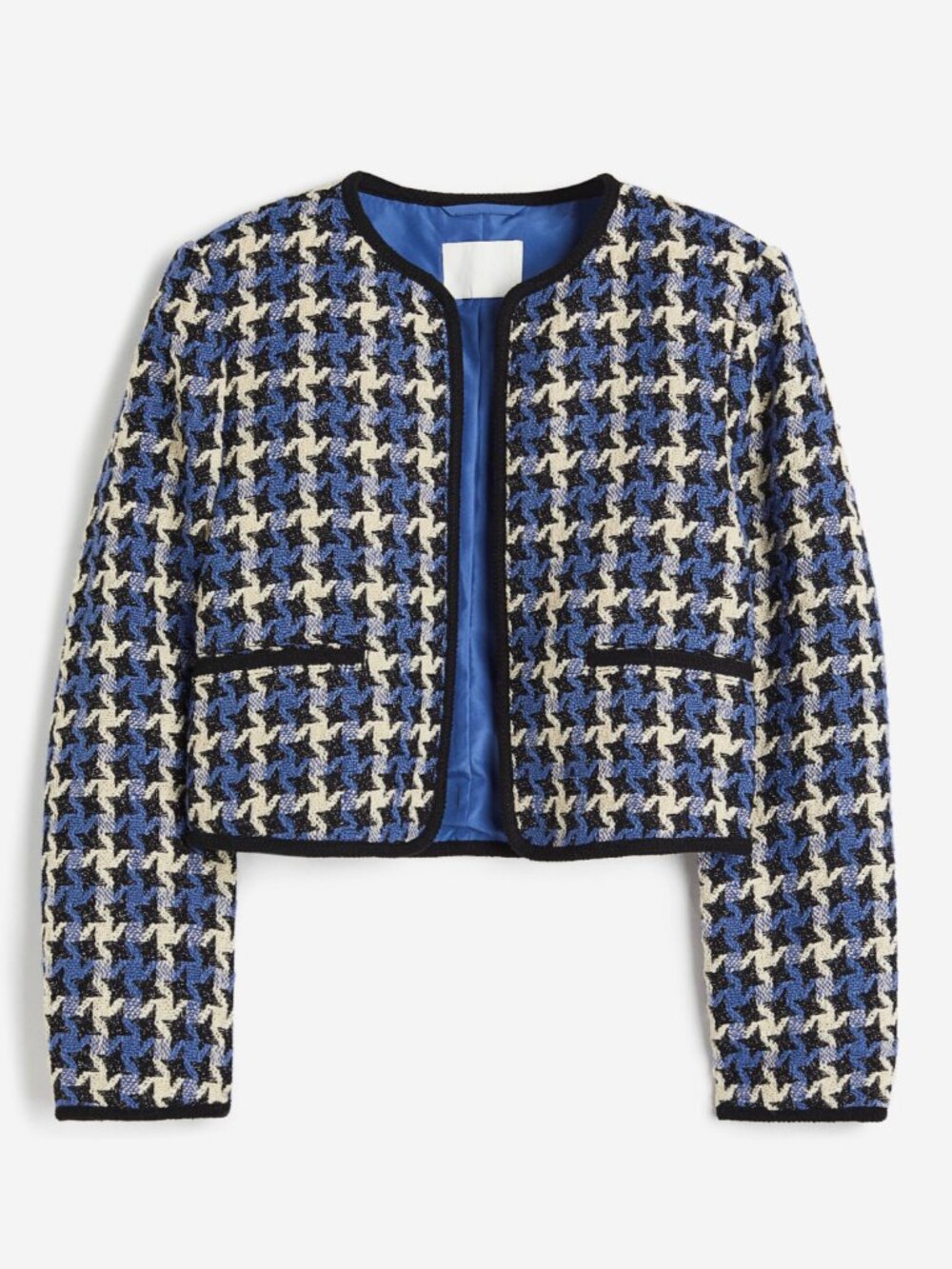 Sparkle Tweed Cropped Jacket Size M